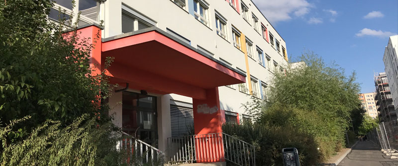 Schulsozialarbeit an der Jean-Piaget-Schule, Sekundarschule, Berlin Marzahn-Hellersdorf, Schulgebäude